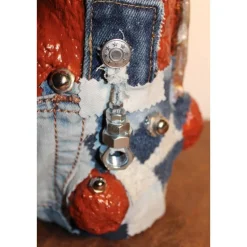 Osterhase AUTOSCHRAUBER-HASERL handgefertigte Künstler-Figur Osterdeko Geldgeschenk zu Ostern Oster-Dekoration