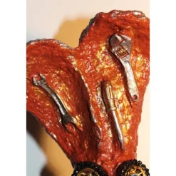 Osterhase AUTOSCHRAUBER-HASERL handgefertigte Künstler-Figur Osterdeko Geldgeschenk zu Ostern Oster-Dekoration