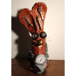 Osterhase AUTOSCHRAUBER-HASERL handgefertigte Künstler-Figur Osterdeko Geldgeschenk zu Ostern Oster-Dekoration