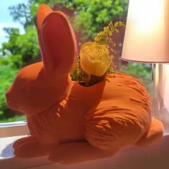 Osterhase Blumenvase – Umweltfreundliche Hasen-Vase aus PLA zum Selbstbemalen