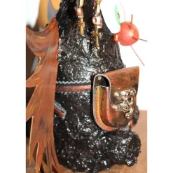 Osterhase DARK ANGELINO handgefertigte Künstler-Figur Osterdeko Geschenk für Gothic-Fans Geldgeschenk