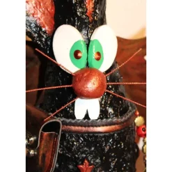 Osterhase DARK ANGELINO handgefertigte Künstler-Figur Osterdeko Geschenk für Gothic-Fans Geldgeschenk