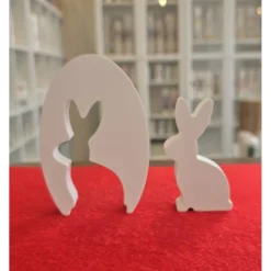 Osterhase im Osterei - Aufsteller - Osterdekoration - Zweiteilig -