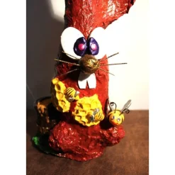 Osterhase IMKER handgefertigte Künstler-Figur Osterdeko Geschenk zu Ostern Geldgeschenk