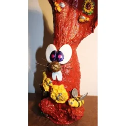 Osterhase IMKER handgefertigte Künstler-Figur Osterdeko Geschenk zu Ostern Geldgeschenk