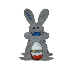 Osterhase mit namen aus Filz Ü-Ei halter eierhalter oster geschenk personalisiert osterei hell