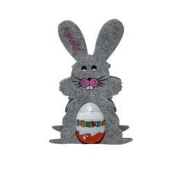 Osterhase mit namen aus Filz Ü-Ei halter eierhalter oster geschenk personalisiert osterei hell