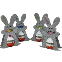 Osterhase mit namen aus Filz Ü-Ei halter eierhalter oster geschenk personalisiert osterei hell