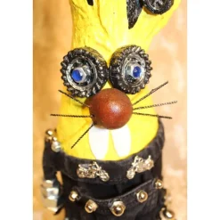 Osterhase MOTORRAD-HASERL handgefertigte Künstler-Figur Osterdeko Geschenk für Motorradfans Geldgeschenk