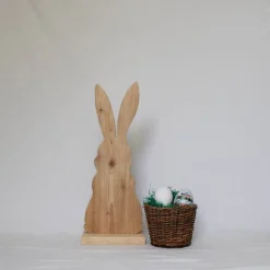 Osterhase, Osterdekoration, Holzhase