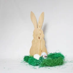 Osterhase, Osterdekoration, Holzhase