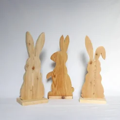 Osterhase, Osterdekoration, Holzhase