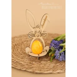Osterhase, Osterdekoration, Halter für Überraschungsei oder Osterei, Ostergeschenk, Eierhalter, Geschenk Ostern, Bausatz
