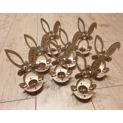 Osterhase, Osterdekoration, Halter für Überraschungsei oder Osterei, Ostergeschenk, Eierhalter, Geschenk Ostern, Bausatz