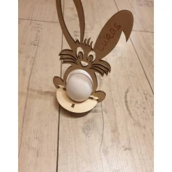 Osterhase, Osterdekoration, Halter für Überraschungsei oder Osterei, Ostergeschenk, Eierhalter, Geschenk Ostern, Bausatz