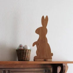 Osterhase, Ostergeschenk, Osterdekoration, Holzhasen, Osterhasen aus Holz,