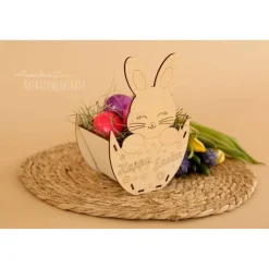 Osterhase, Osternest, Osterdekoration, Ostergeschenk, Geschenk Ostern, Bausatz, Holzbausatz