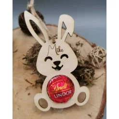 Osterhase Personalisiert, Mitbringsel Geschenkidee, Kleines Geschenk, Ostern Osteranhänger, Holzanhänger Osterfest