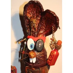 Osterhase PIRAT handgefertigte Künstler-Figur Osterdeko Geschenk für Piraten-Fans Geldgeschenk