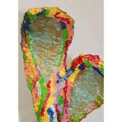 Osterhase RAINBOW BUNNY Osterhase Kunst Skulptur Künstler-Figur Osterdeko