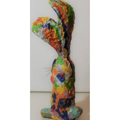 Osterhase RAINBOW BUNNY Osterhase Kunst Skulptur Künstler-Figur Osterdeko