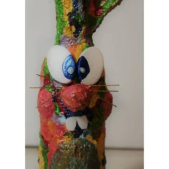 Osterhase RAINBOW BUNNY Osterhase Kunst Skulptur Künstler-Figur Osterdeko
