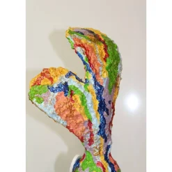 Osterhase RAINBOW BUNNY Osterhase Kunst Skulptur Künstler-Figur Osterdeko