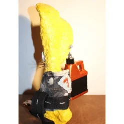 Osterhase RENNFAHRER handgefertigte Künstler-Figur Osterdeko Geschenk für Autofans Geldgeschenk