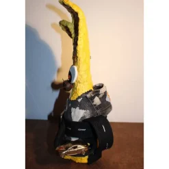 Osterhase RENNFAHRER handgefertigte Künstler-Figur Osterdeko Geschenk für Autofans Geldgeschenk