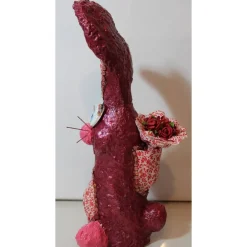 Osterhase ROSI OSTERHASE Kunst Skulptur Künstler-Figur Osterdeko Geldgeschenk Upcycling