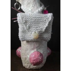 Osterhase SCHNEEHASERL handgefertigte Künstler-Figur Osterdeko Geldgeschenk zu Ostern Osterhase Frühlingsdekoration