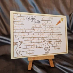 Osterhasen - Osterkarte - Möhre - Frohe Ostern ihr Hasen