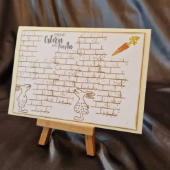 Osterhasen - Osterkarte - Möhre - Frohe Ostern ihr Hasen