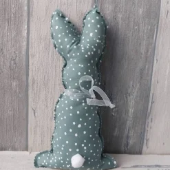 Osterhasen aus Baumwollstoff Punkte