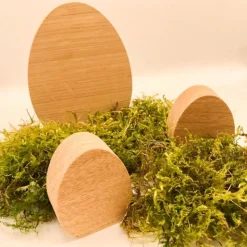 Osterhasen aus hochwertigem Eichenholz im Set