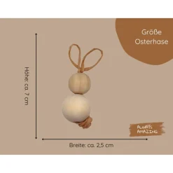 Osterhasen aus Holz Bastelset