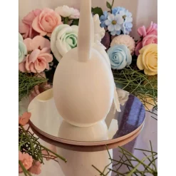 Osterhasen Eier im Set oder Einzeln – Moderne Osterdeko Weiß – 3D Druck Hasenfiguren 15cm – Frühlingsdeko Tischdeko – fü