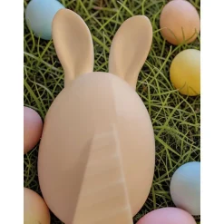 Osterhasen Eier im Set oder Einzeln – Moderne Osterdeko Weiß – 3D Druck Hasenfiguren 15cm – Frühlingsdeko Tischdeko – fü