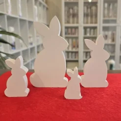 Osterhasen 4-er Set - Kaninchen - Osterdekoration -