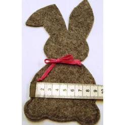 Osterhasen Filz mit Tasche personalisierbar mit Name Geldgeschenk Gutscheine-Verpackung orange dunkelrot graumeliert