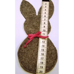 Osterhasen Filz mit Tasche personalisierbar mit Name Geldgeschenk Gutscheine-Verpackung orange dunkelrot graumeliert