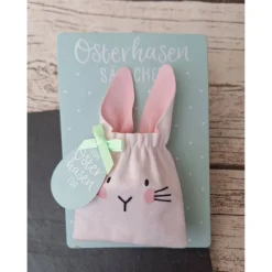 Osterhasen Säckchen für Geldgeschenke ~ Ostersäckchen Weiss ~ Ostern ~ Deko ~ Früh