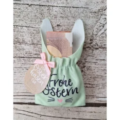 Osterhasen Säckchen "Frohe Ostern" für Geldgeschenk ~ Ostersäckchen ~ Ostern ~ Deko ~ Frühling