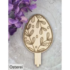 Osterhasen- Stecker "Frühlingsgrüsse" -Dein handgefertigtes Deko- Set aus Holz