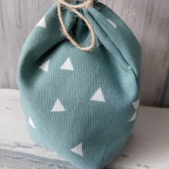 Osterhasenbeutel Stoff Blumen oder Dreieck