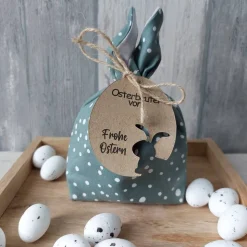 Osterhasenbeutel Stoff Punkte klein