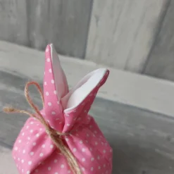 Osterhasenbeutel Stoff Punkte klein