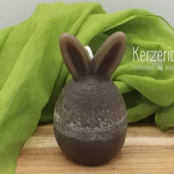 Osterhasenkerze Lauscher dunkelbraun