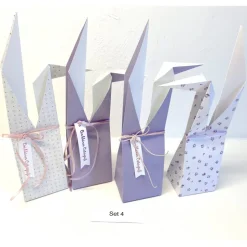 Osterhasen-Tüte aus Papier – Handgemachte Verpackung für Ostereier & Geschenke – Set mit 4 Stück