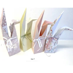 Osterhasen-Tüte aus Papier – Handgemachte Verpackung für Ostereier & Geschenke – Set mit 4 Stück